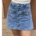 Gonna-Pantaloncino di Jeans con tasche e bottoni