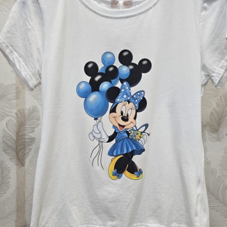 stampa minnie blu